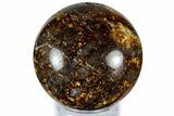 Golden Amphibolite Sphere - Western Australia #309177-1